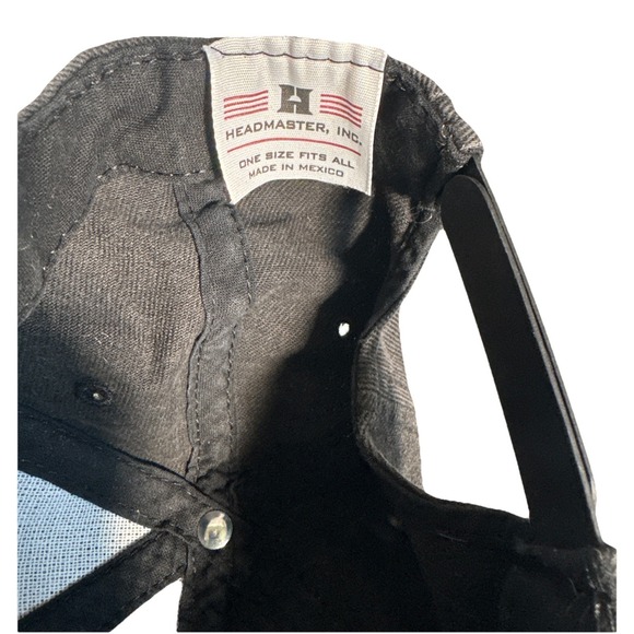 Vintage Hardees Hat Cap Snap Back Black Base Ball Dad Work Employee 100% Cotton - Picture 9 of 9